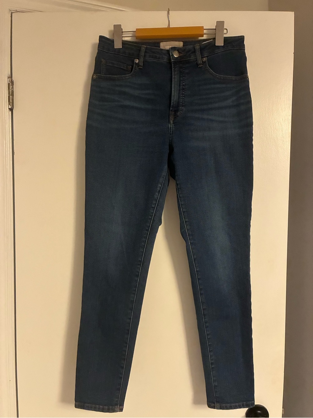 Everlane Women's Skinny Jeans in Dark Blue Denim